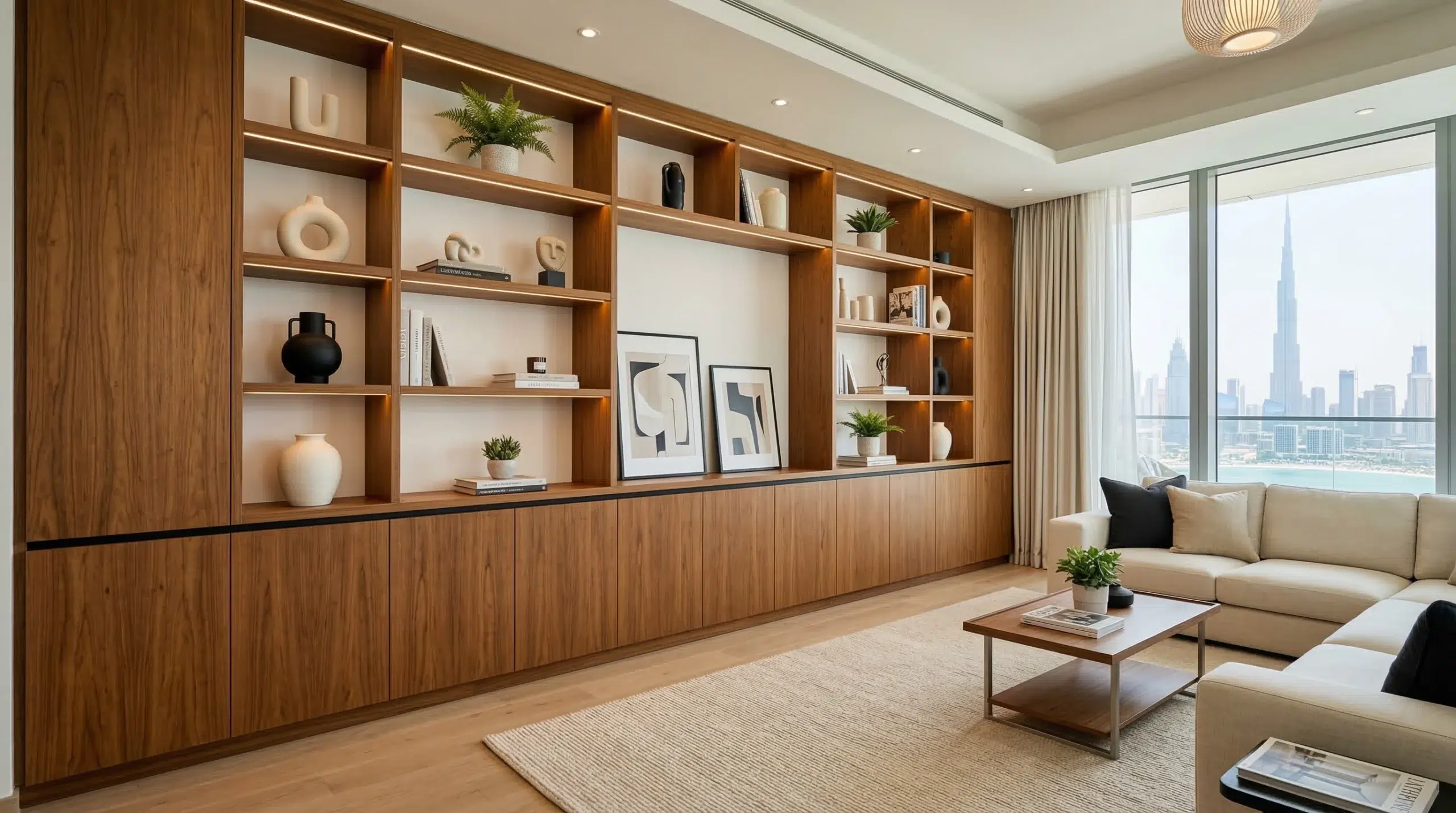 Contact Kustom Deco for custom storage Dubai UAE  built-in wardrobes and cabinets
