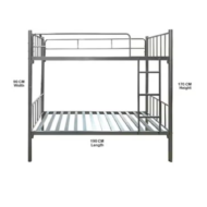 Lunvexa metal bunk bed for compact homes Dubai UAE space saving bedroom furniture modern bunk bed UAE