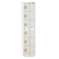 Morvique steel storage cabinet tall slim metal locker for home and office UAE