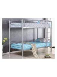 Celmora steel bunk bed for compact bedroom furniture in Dubai UAE space saving bunk bed for family and guest room use.