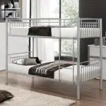 Celmora steel bunk bed for compact bedroom furniture in Dubai UAE space saving bunk bed for family and guest room use.