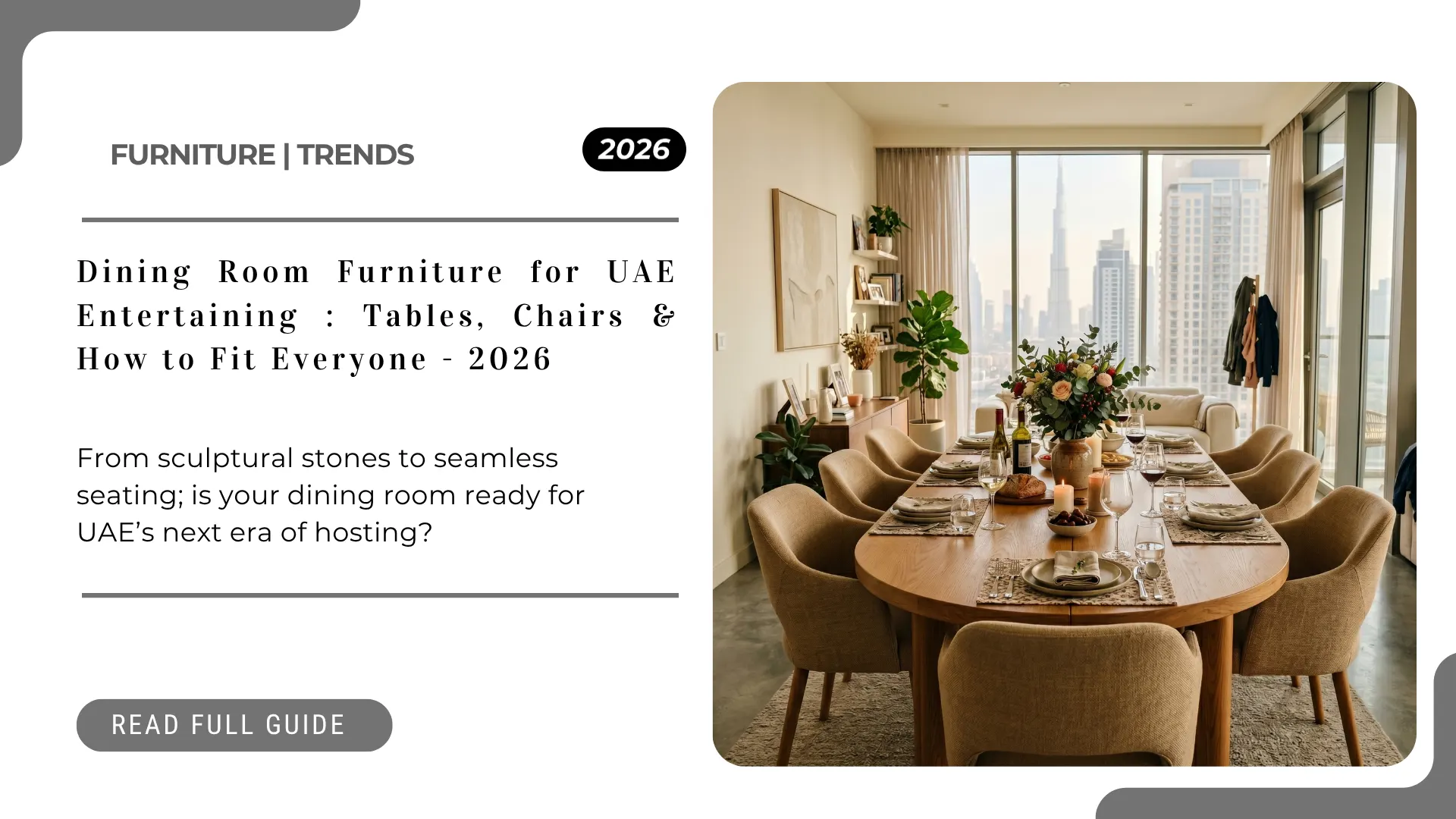 Dining Room Furniture for UAE Guide
