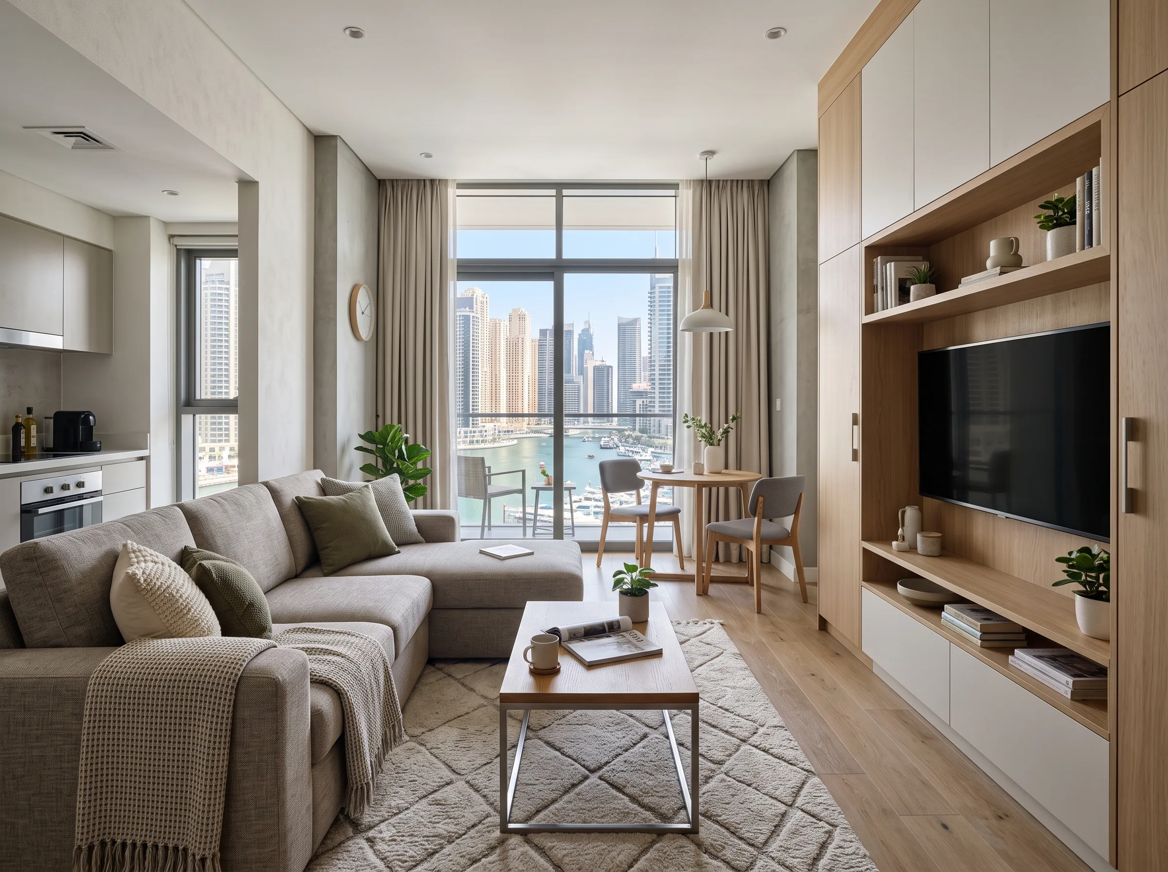 Custom furniture for a Dubai rental apartment