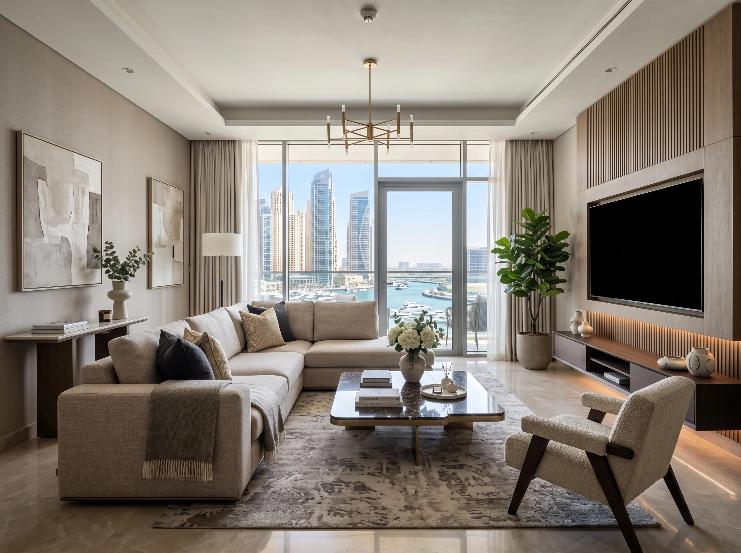 Modern Dubai home furnished without an interior designer
