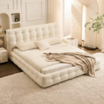 Restful Light Luxury Fleece Fabric Bed - Image 2