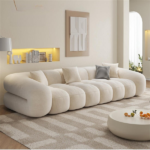 ComfyCloud Fleece Fabric Cloud shaped Sofa. - Image 5