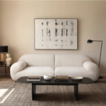 Regal Fleece Fabric Overstuffed Sofa - Image 4