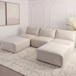 Eleganza 5-Seater Sectional Sofa With Ottoman - Image 3