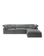 Feather Cloud Comfy Sofa - Waterproof Fabric - Image 8
