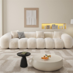 ComfyCloud Fleece Fabric Cloud shaped Sofa. - Image 3