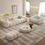 ComfyCloud Fleece Fabric Cloud shaped Sofa.