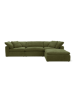 Feather Cloud Comfy Sofa - Waterproof Fabric - Image 11