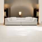 SereniCloud Fleece Fabric Overstuffed  Sofa