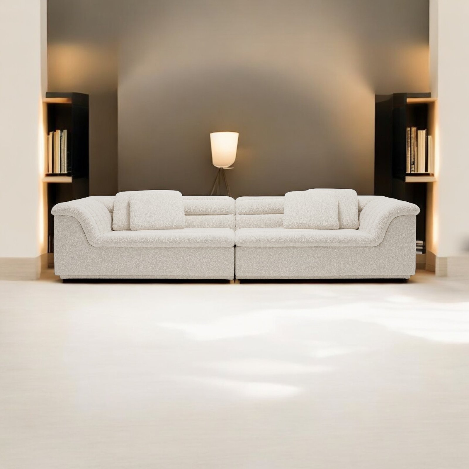 21-Photoroom.jpg SereniCloud Fleece Fabric Overstuffed Sofa - Image 1