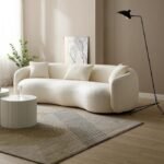 SoftCrest Fleece Fabric Overstuffed Sofa - Image 4