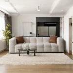 Snuggle Fleece Fabric Overstuffed Cloud shaped Sofa