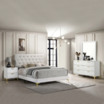 4-piece Upholstered Panel Bedroom Set