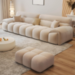 Majestic Luxury Fleece Fabric Sofa - Image 4