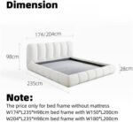Infinity Bed Velvet King - Queen Size - Image 4