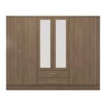 6 Door Manufactured Wood Wardrobe Cabinet - Image 5
