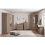 6 Door Manufactured Wood Wardrobe Cabinet - Image 6
