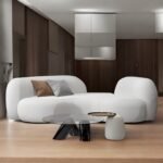 Aspen 2-Seater Sofa Boucle Fabric - Image 2