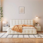 Restful Light Luxury Fleece Fabric Bed - Image 4