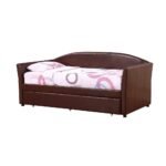 Adriana Faux Leather Daybed with Trundle - Image 5