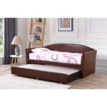 Adriana Faux Leather Daybed with Trundle - Image 4
