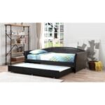 Adriana Faux Leather Daybed with Trundle - Image 2