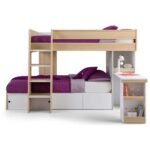 Alexei Single Bunk Bed with Built-in-Desk - Image 2