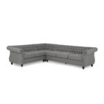 Amberside 6 Seater Fabric Tufted Sectional Sofa - Image 3