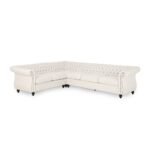 Amberside 6 Seater Fabric Tufted Sectional Sofa - Image 7