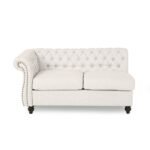 Amberside 6 Seater Fabric Tufted Sectional Sofa - Image 9
