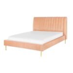 Dusk Dew Blue Channel Tufted Velvet Bed - Image 5