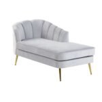 Bravich Velvet Upholstered Chaise Lounge - Image 5