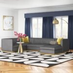 Cecilie Wide Velvet Symmetrical Sectional U-Shape Sofa - Image 10