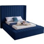 Lines Channel Tufted & Storage Velvet Bed - Image 10