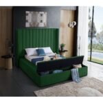 Lines Channel Tufted & Storage Velvet Bed - Image 12