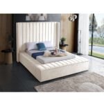 Lines Channel Tufted & Storage Velvet Bed - Image 13