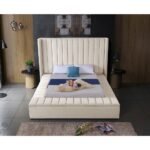 Lines Channel Tufted & Storage Velvet Bed - Image 14