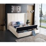 Lines Channel Tufted & Storage Velvet Bed - Image 15