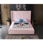 Lines Channel Tufted & Storage Velvet Bed - Image 5