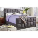 Radiant Cotton & Polyester Upholstered Bed - Image 2