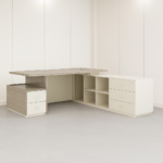 Kustom Deco Metro Desk with Storage Drawers - Image 2