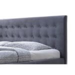 Serene Slumber Contemporary Button Tufted Grey Velvet Bed - Image 3