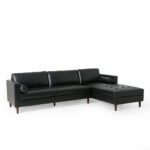 Contemporary Tufted Upholstered Chaise Sectional L-Shape Sofa - Image 9