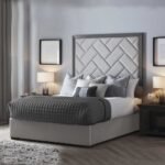 Zen Zone Cross Blockwork Style Headboard Bed