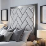 Zen Zone Cross Blockwork Style Headboard Bed - Image 3