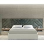 Grove Cross Lines Tufted WallPanel Headboard Bed - Image 2